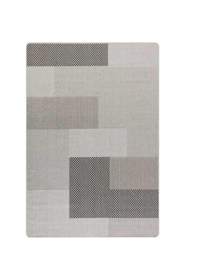1 Teppich Smilla Karo Fb.Silbergrau-Kiesel 80/150 cm in grau