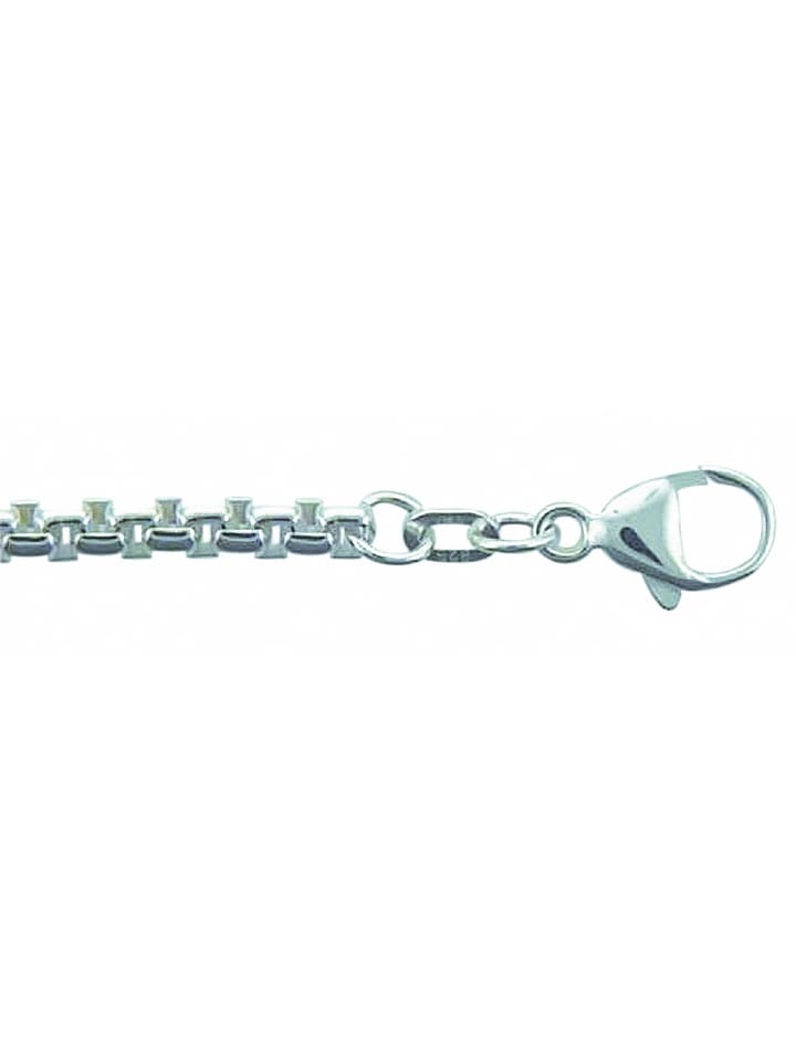 Damen 925 Silber Halskette 45 cm Ø 3,7 mm in silber