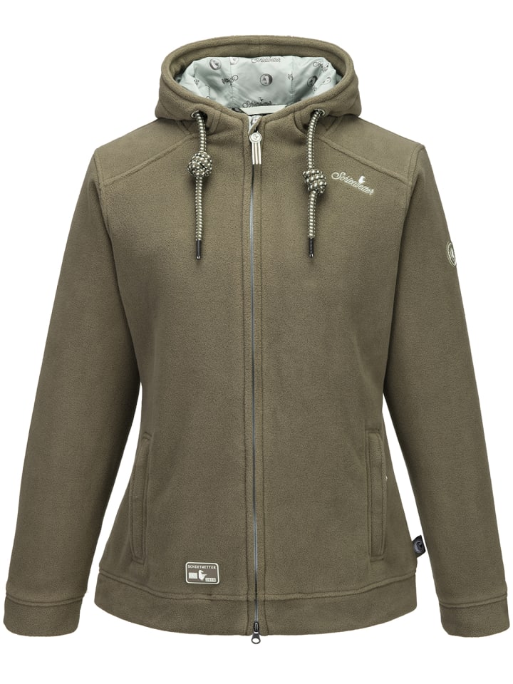 Fleecejacke "Holzbein Angie" in olive
