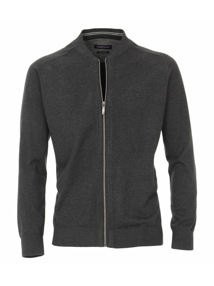 Strickjacke für Herren in anthrazit