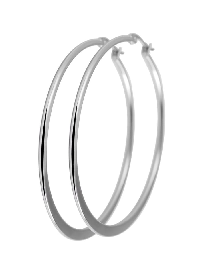 Damen Ohrringe – Creole aus Edelstahl in silber