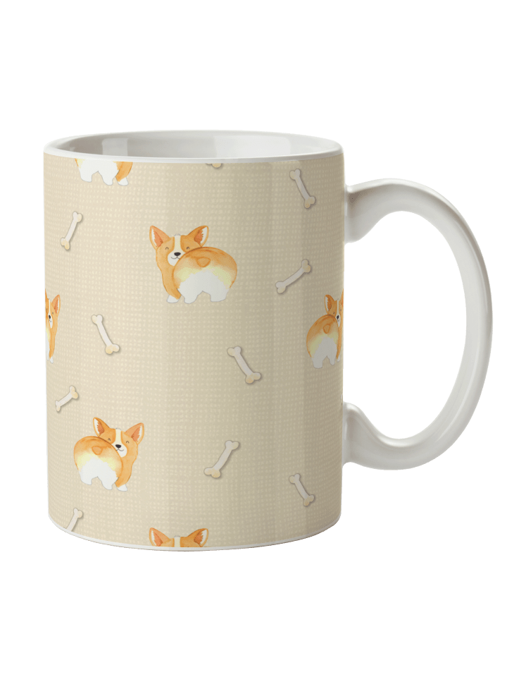 Trinkbecher Corgi Po ohne Spruch in Gelb