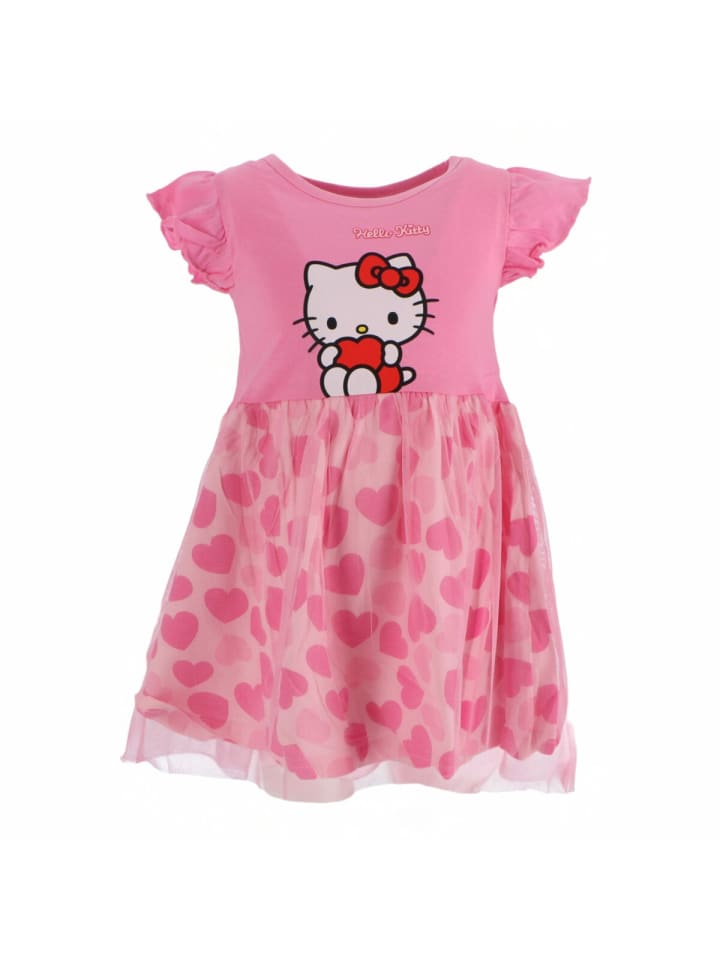 Hello Kitty Kinderkleid Pink Mädchen Kleid Prinzessinnenkleid 2 Jahre in Pink