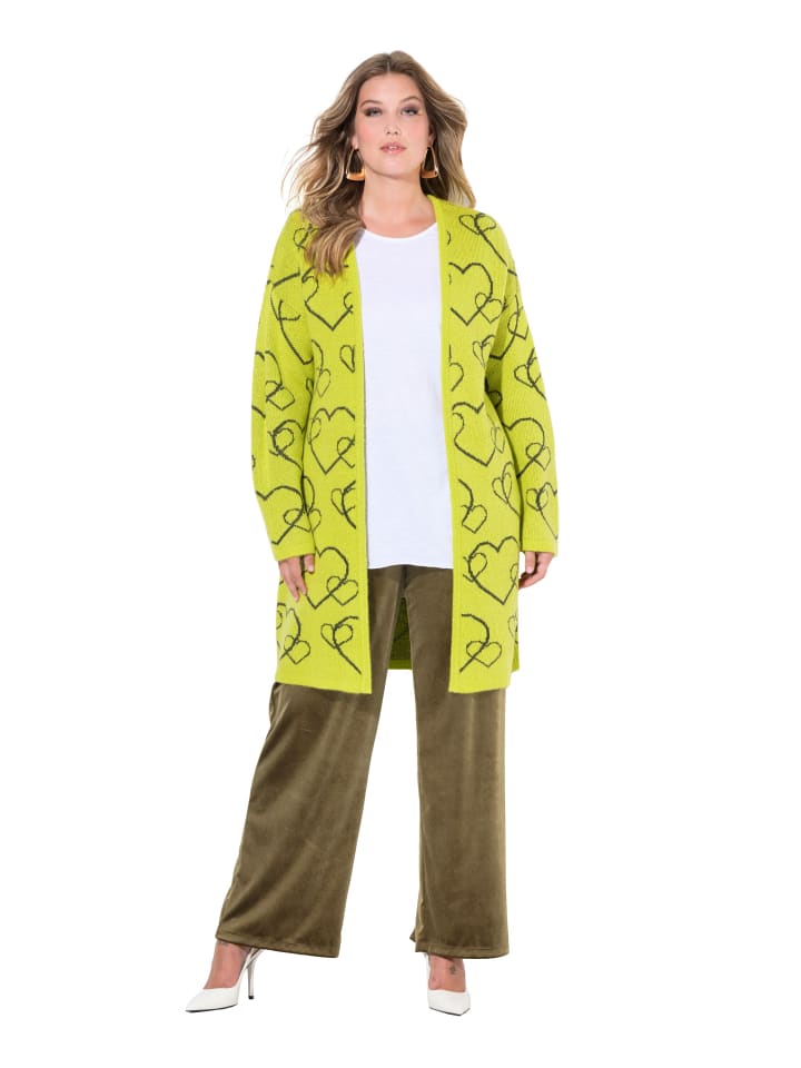 Strickjacke in limette