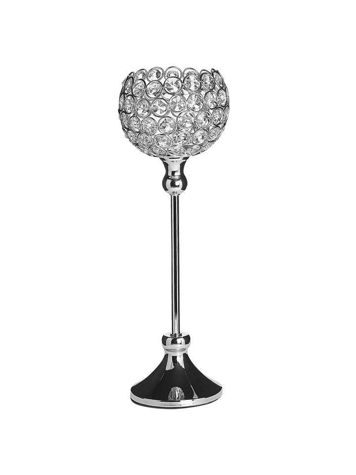 Kerzenständer ESTERNAY in Silber - (W) 13 x (H) 27 x (L) 13 cm