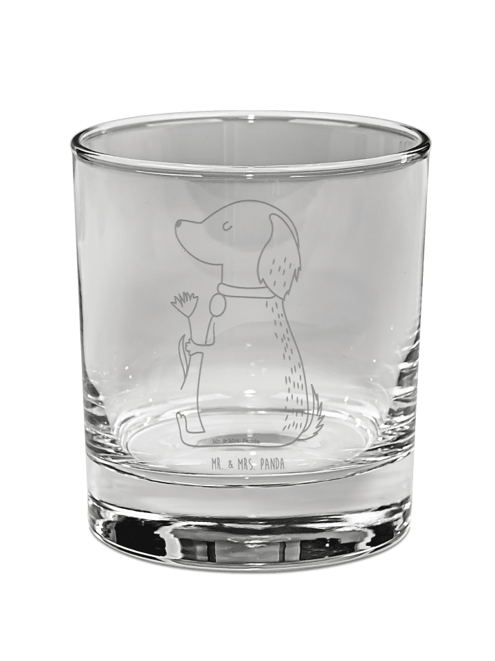 Tumbler Hund Blume ohne Spruch in Transparent