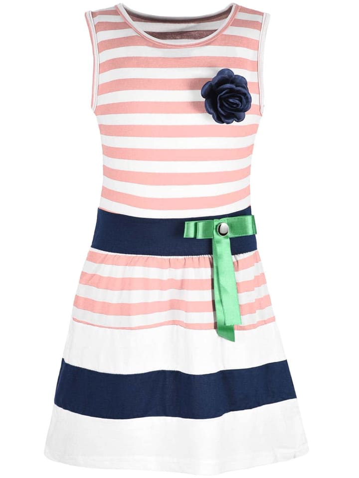 Kleid in Lachs - Bunt