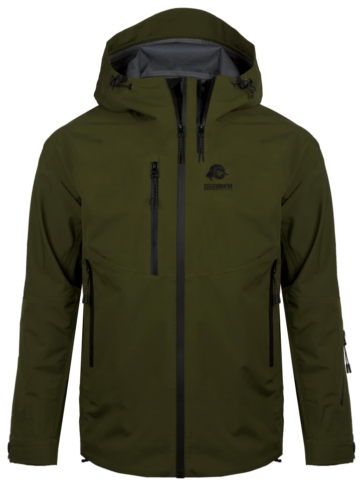 Allwetter Wanderjacke Hardshell Wasserdicht in Grün