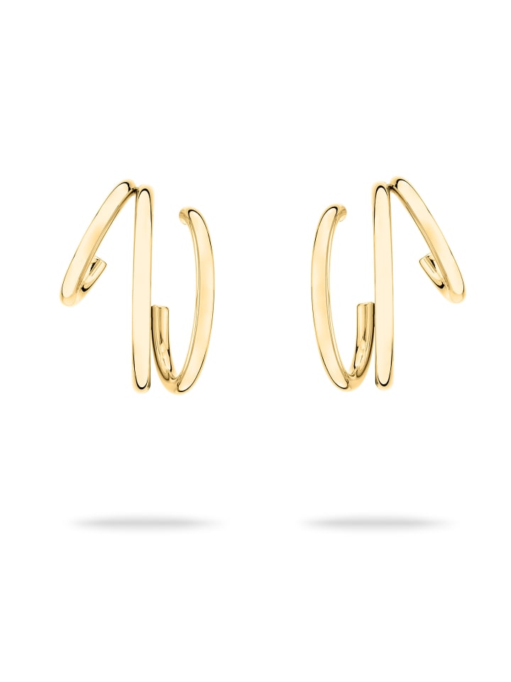 Creolen Modern Lines in gold