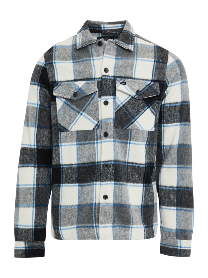 Langarmhemd THB LUXE Christopher in White_Check