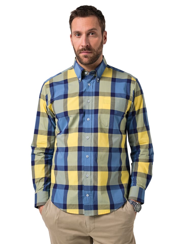 Hemd in jeansblau