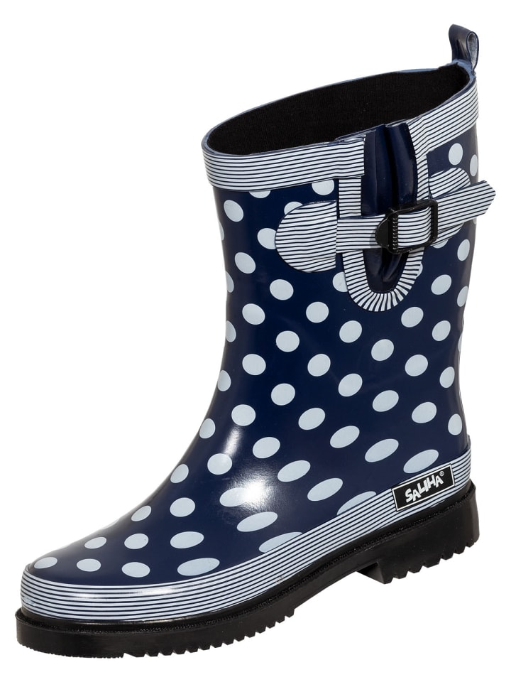 Regenstiefel Dorin in blau/weiß