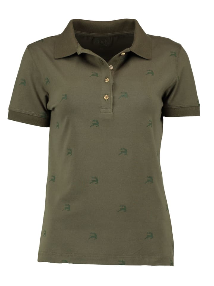 Poloshirt Qimira in oliv