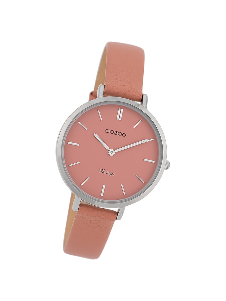 Analog-Armbanduhr Oozoo Vintage Series rosa mittel (ca. 34mm)