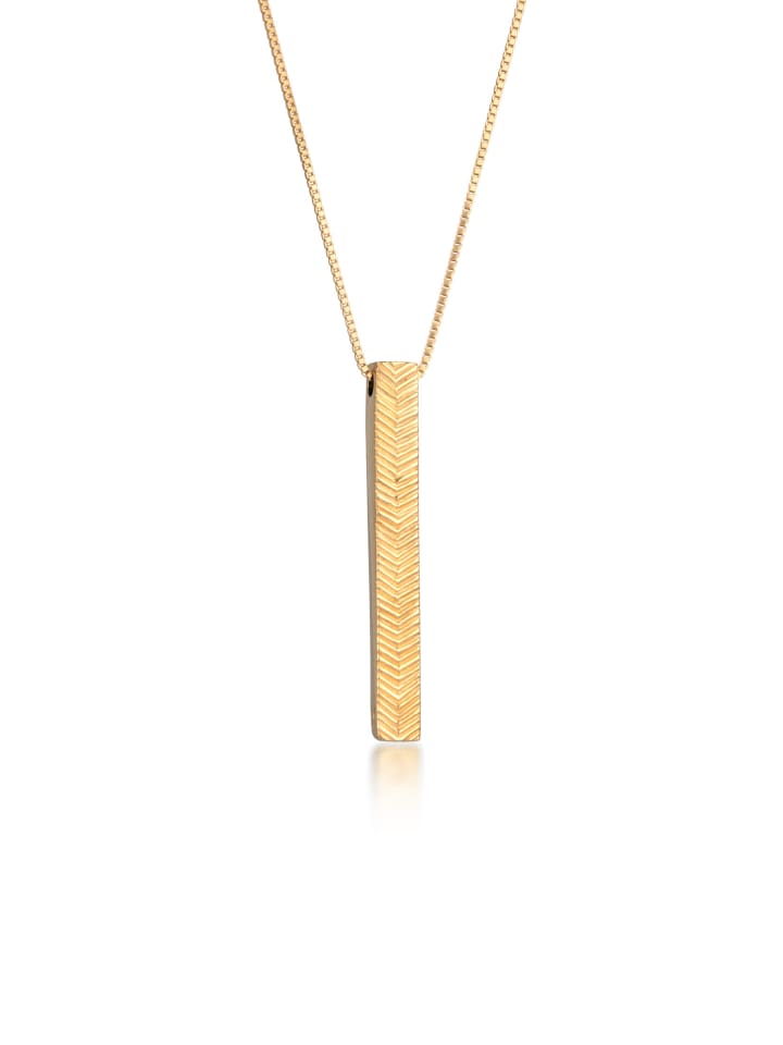 Halskette 925 Sterling Silber Geo in Gold