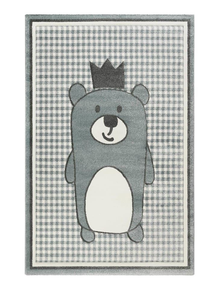 Kinderteppich Henry in blau beige