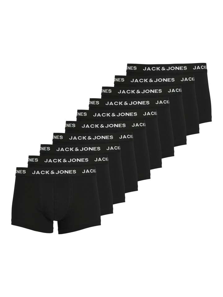 Boxershort 10er Pack in Schwarz