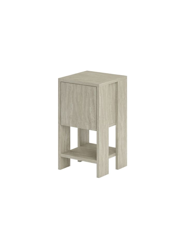 Nachttisch EMA in Travertin - (W)30 x (H)55 x (L)30 cm