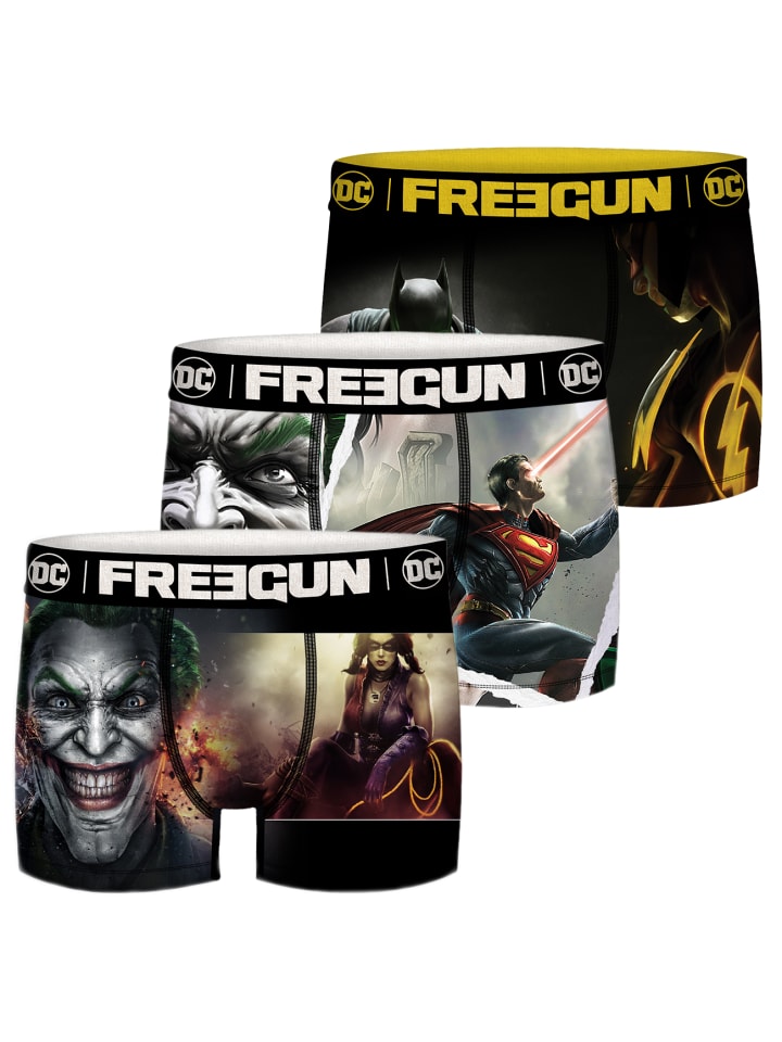 Trunk Freegun Comic Jungen Boxershorts 3er Pack in Mehrfarbig