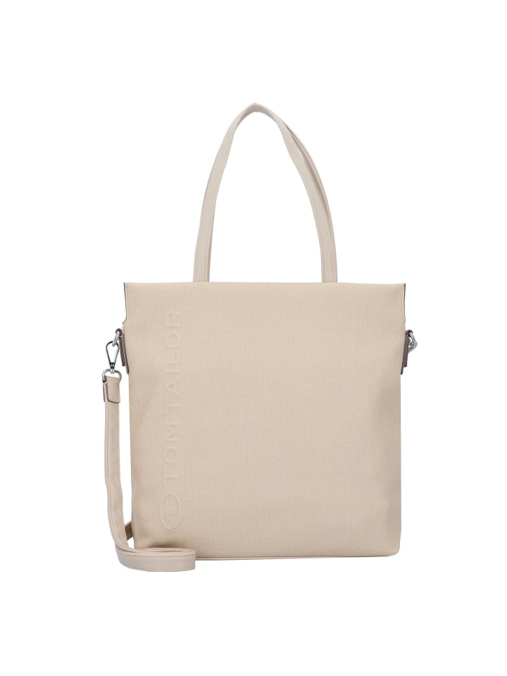 Rosa Schultertasche 34 cm beige