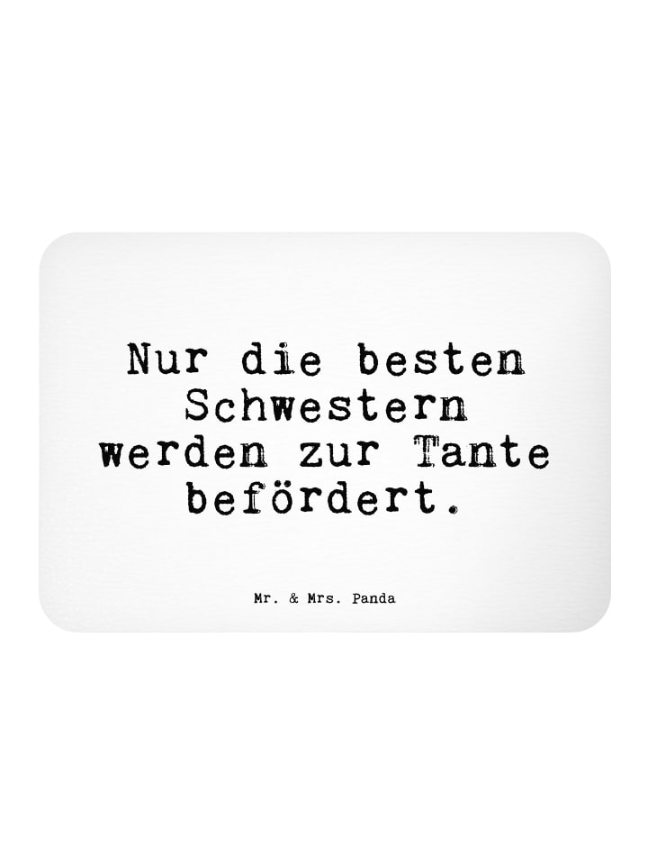 Magnet Nur die besten Schwestern... mit Spruch in Weiß