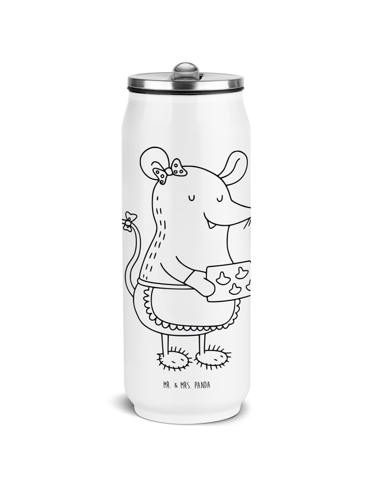 Trinkbecher Maus Kekse ohne Spruch in Weiß