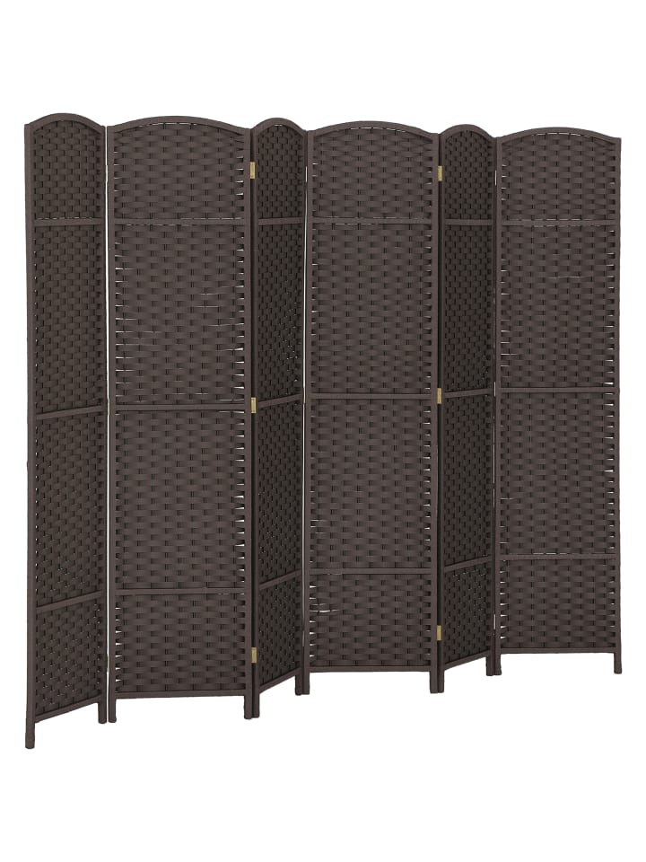 Paravent in Braun 160L x 1,6B x 170H cm