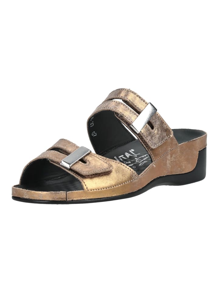 Pantoletten TINA Bronze