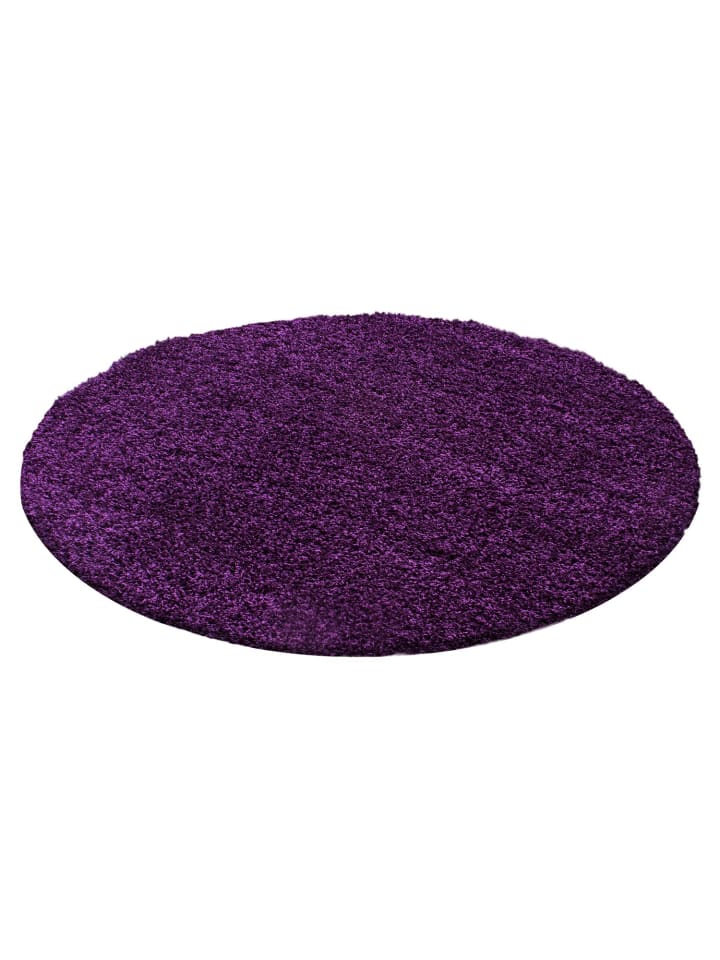 Hochflor Teppich Lux in Lila