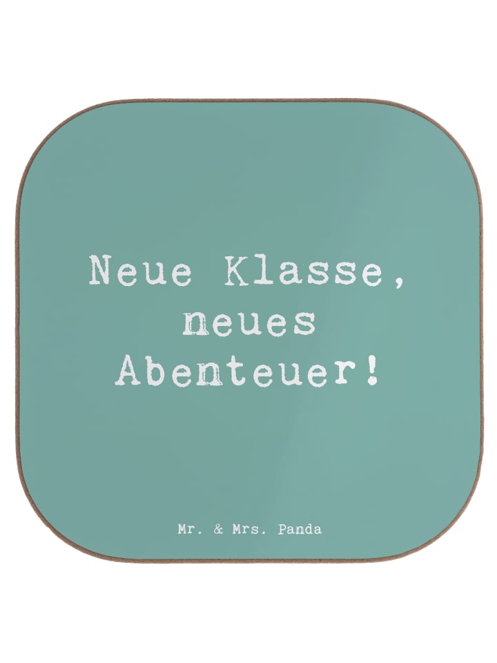 gläseruntersetzer Spruch Erster Schultag Abente... in Meeresbrise