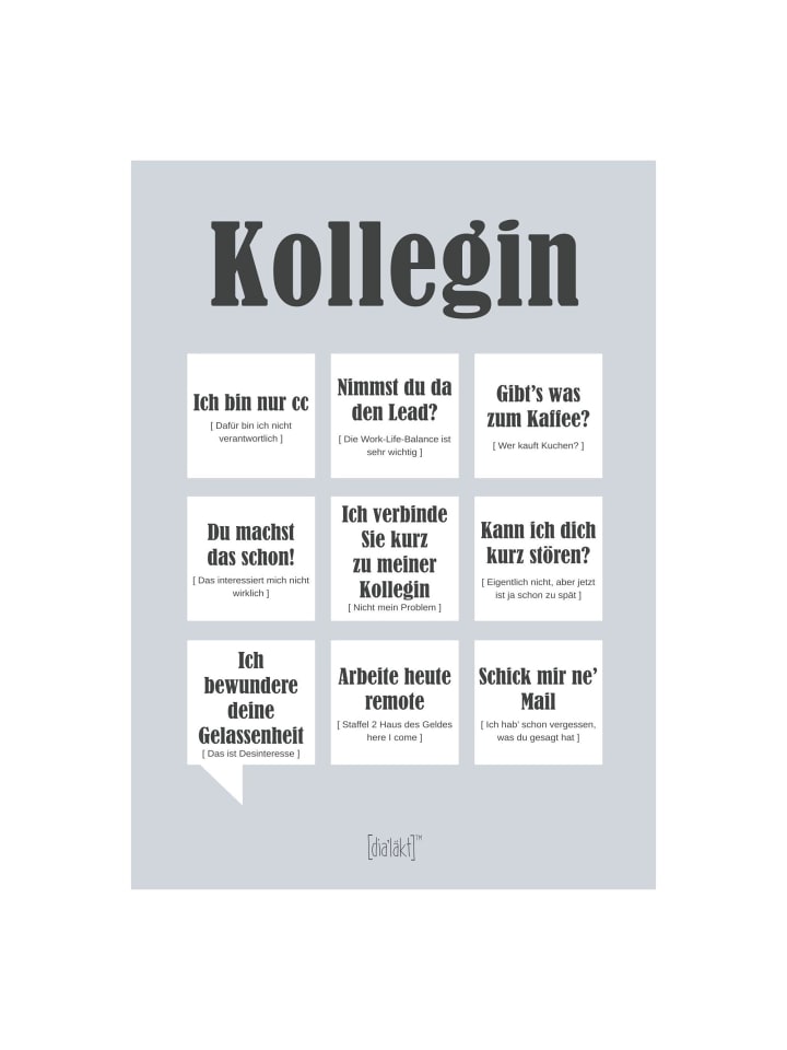 Poster Kollegin