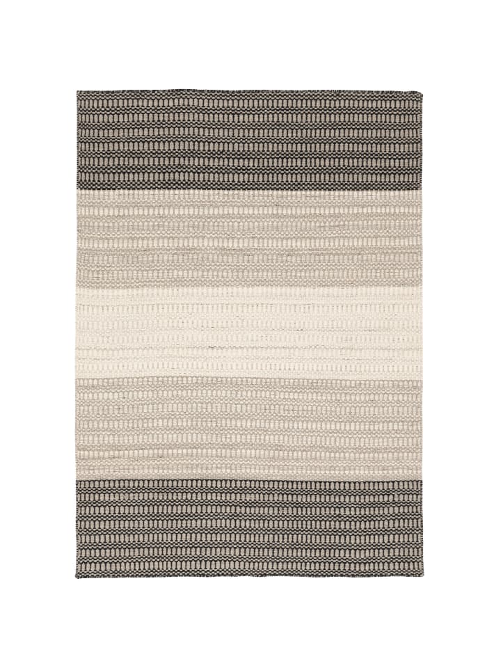 Natur-Teppich Skandi Stripes in grau