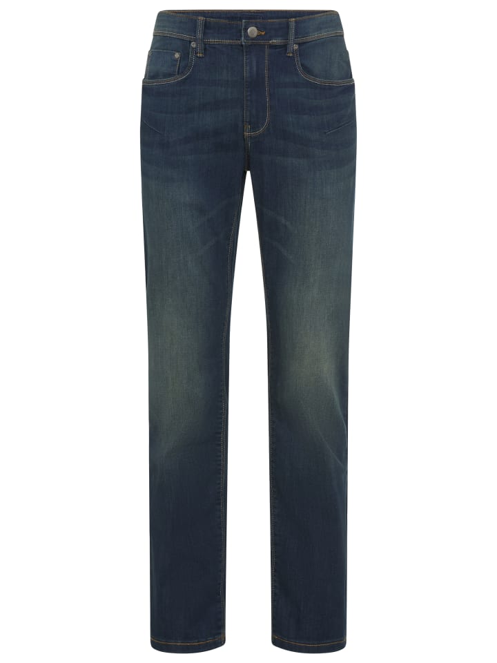 Straight-Jeans in dunkel blau used