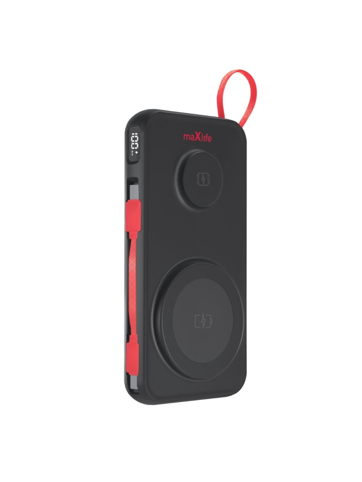 Maxlife kabellose Powerbank MXPB-08 10000 mAh magnetisch 3in1 schwarz