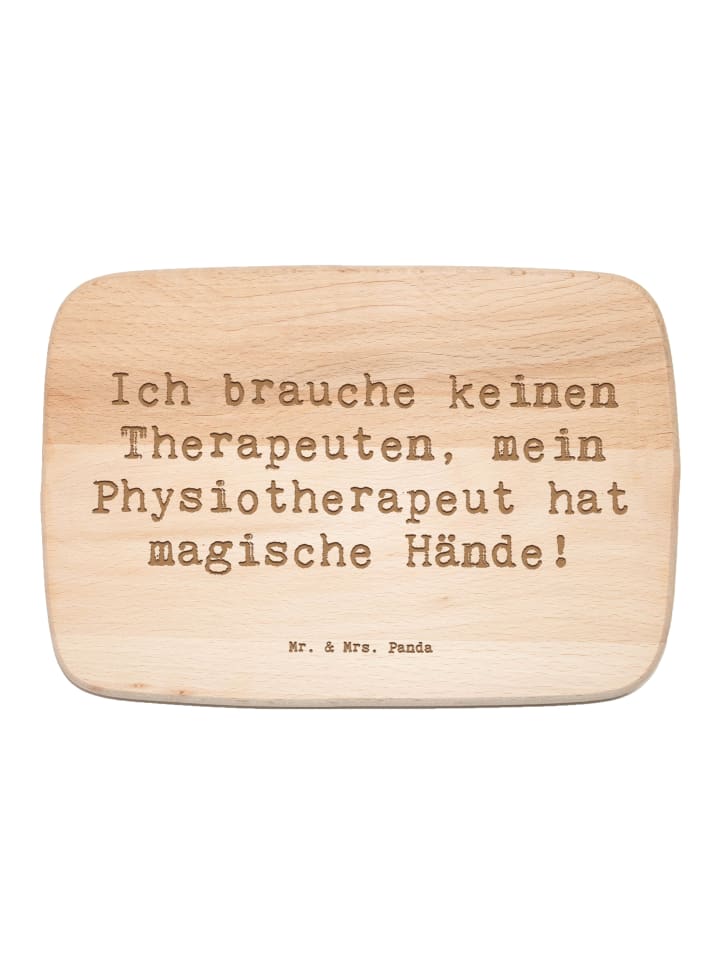Servierbrett Spruch Magische Hände Physiotherap... in Transparent