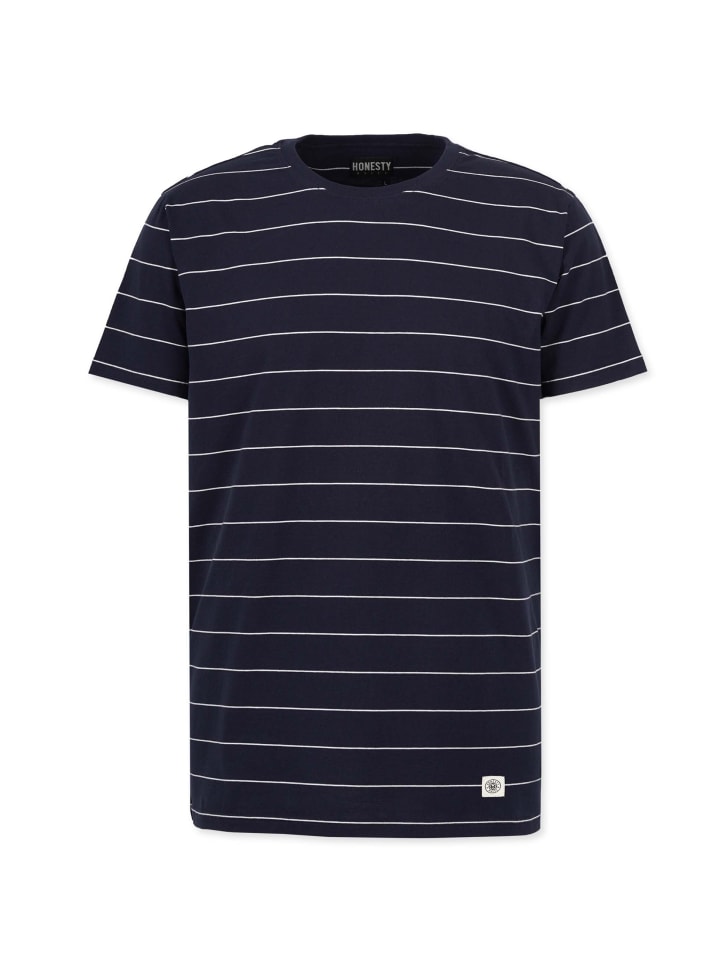 T-Shirts " Pin Striped " in blau