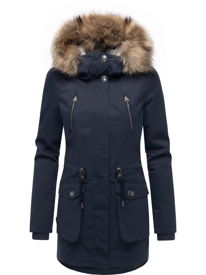 Kurzmantel Ellsa B YOUMODO in Navy
