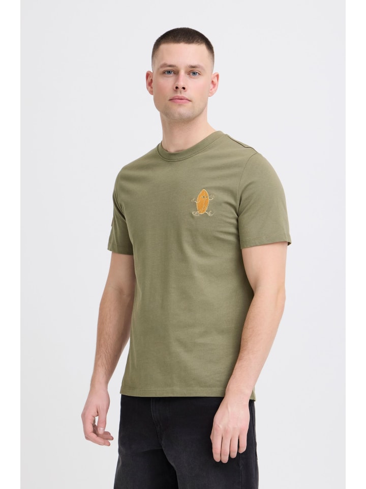 Rundhalsshirt BHSun in Olive