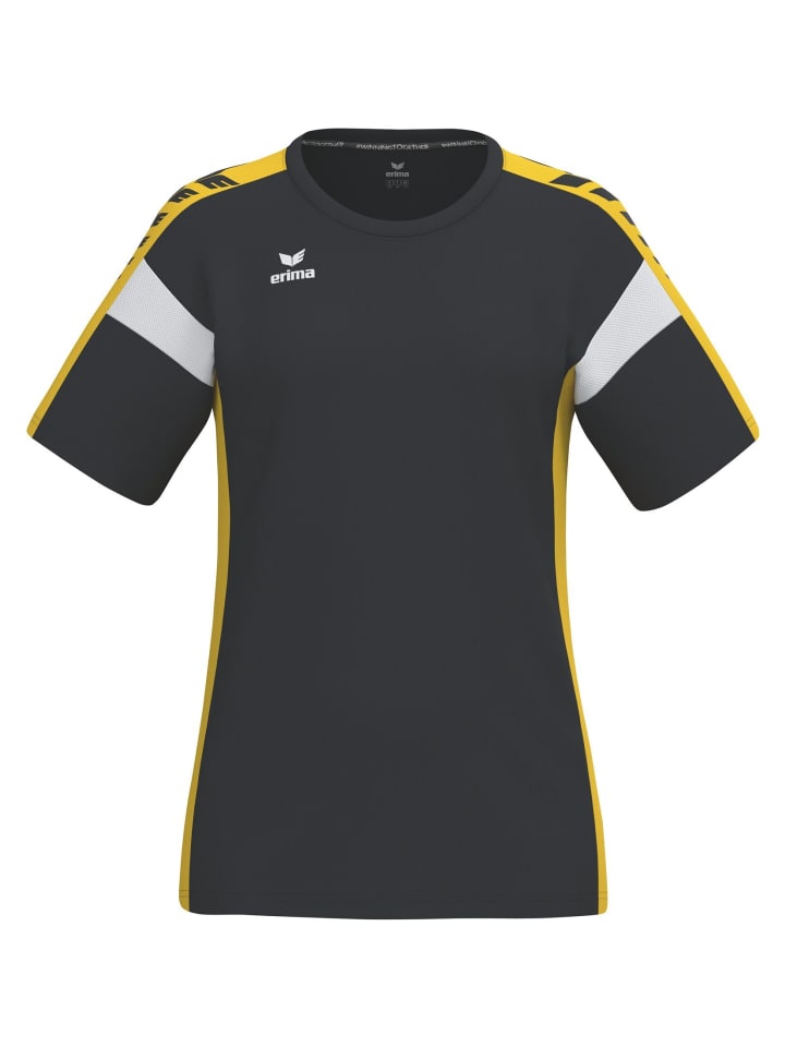 Damen T-Shirt function in schwarz/gelb