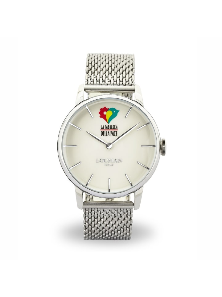 Herrenuhr "1960 La Fabbrica Della Pace" in Silber