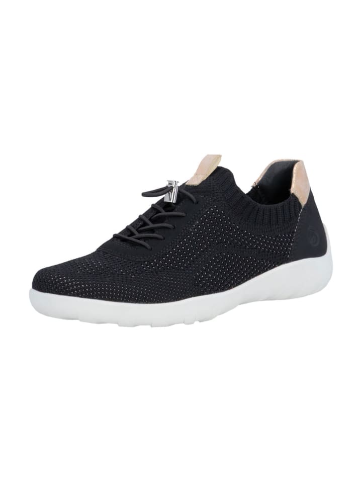 Sportliche Slipper in Schwarz