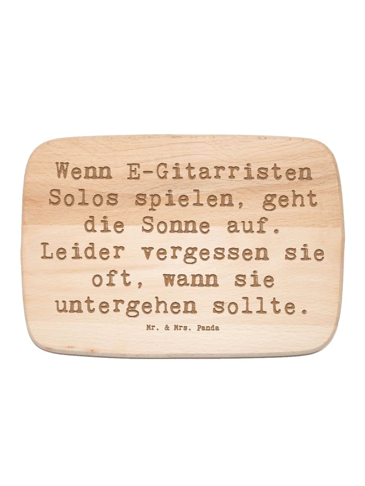 Holz Frühstücksbrettchen Spruch E-Gitarre Solos... in Transparent