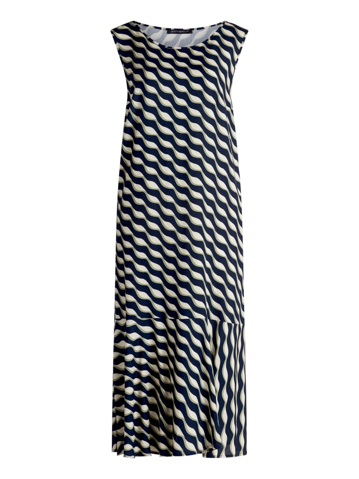 Stufenkleid weiter Ausschnitt in Dark Blue/Green
