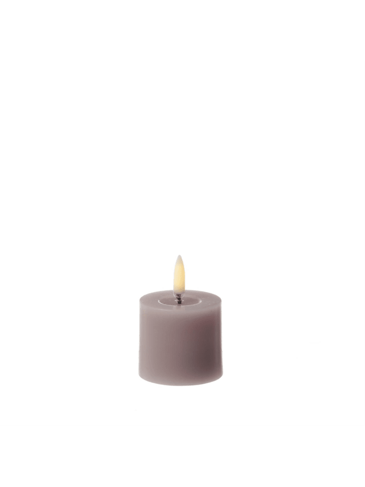 LED Mini Kerze Thea Uyuni Timer bis 400 Std. H: 4,5cm in flieder