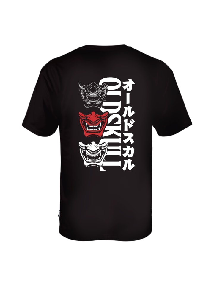 T-Shirt Asian Triple Mask in Black