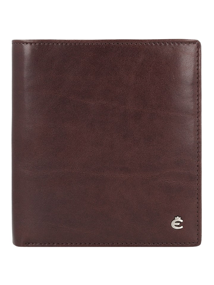 Toscana Geldbörse RFID Schutz Leder 12 cm coffee
