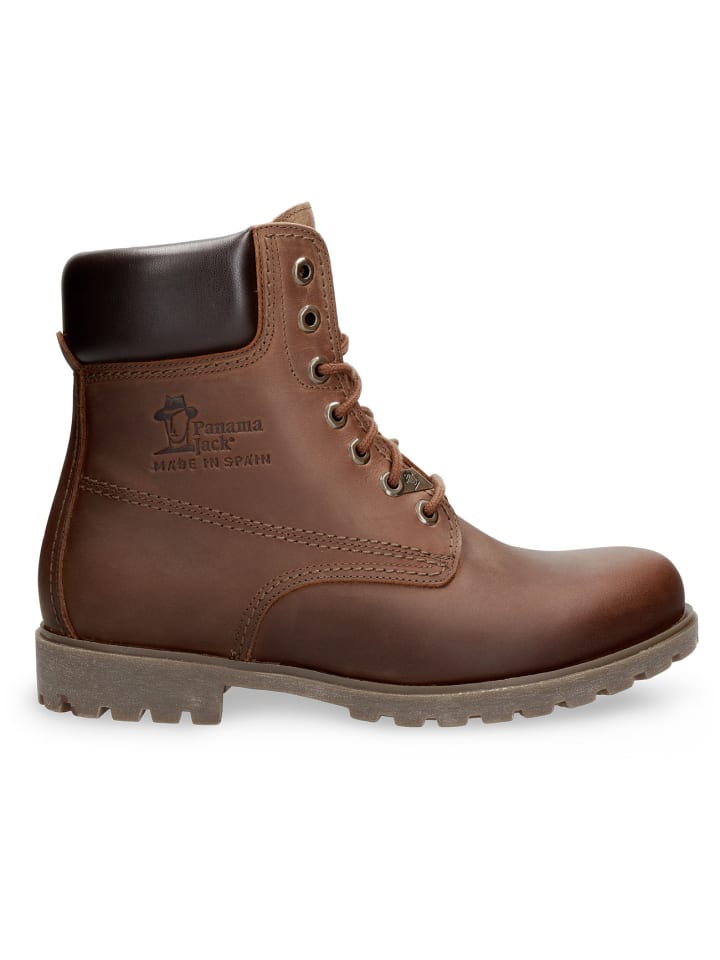 Schnürstiefelette in braun