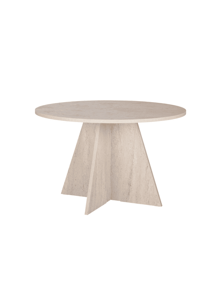 Esstisch ARIA in Travertin - (W)120  x (H)75  x (L)120 cm