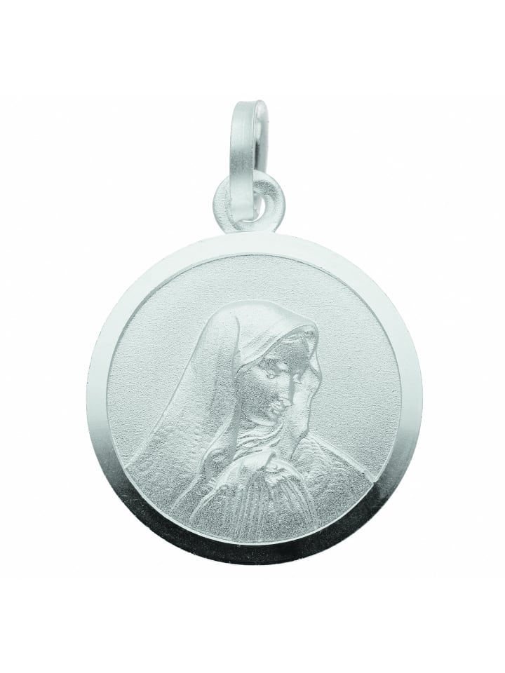Damen 925 Silber Anhänger Dolorosa Ø 16 mm in silber