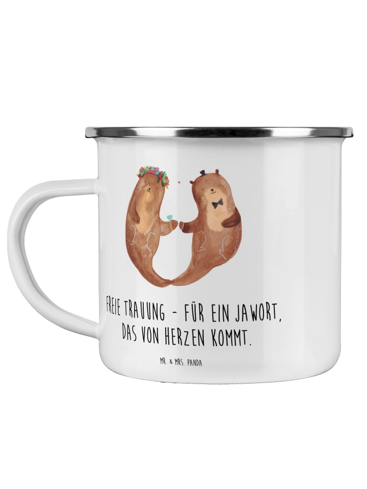 Trinkbecher Freie Trauung Jawort mit Spruch in Transparent